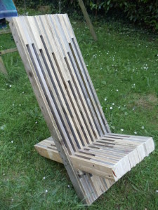 Chaise en palette